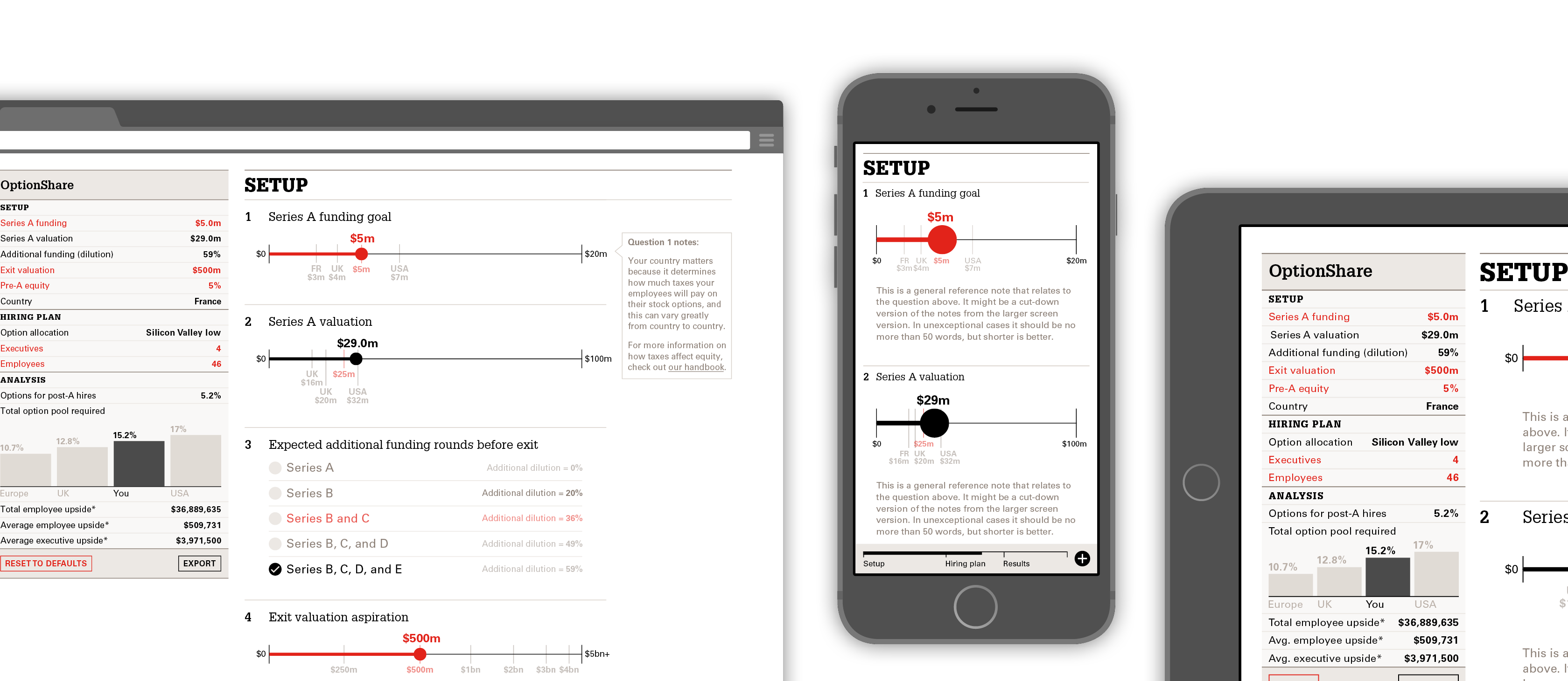 OptionPlan responsive formats